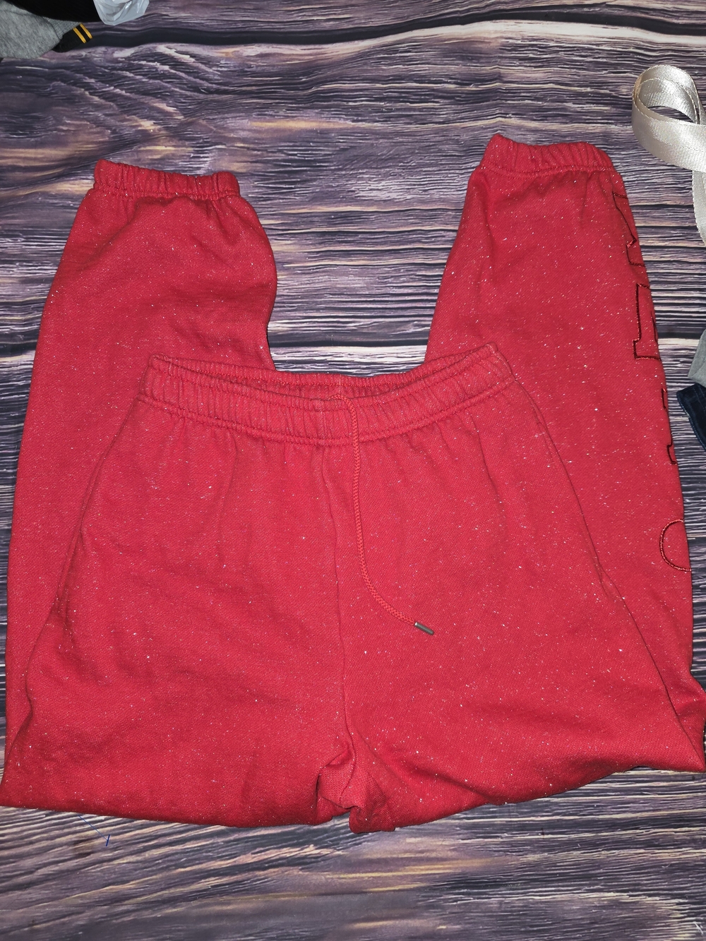 PINK Victoria's Secret Red Womens Jogger Sweatpants